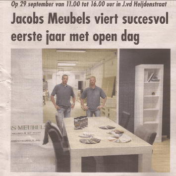 Jacobs Meubels viert succesvol eerste jaar met open dag