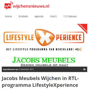 Jacobs Meubels Wijchen in RTL-programma LifestyleXperience